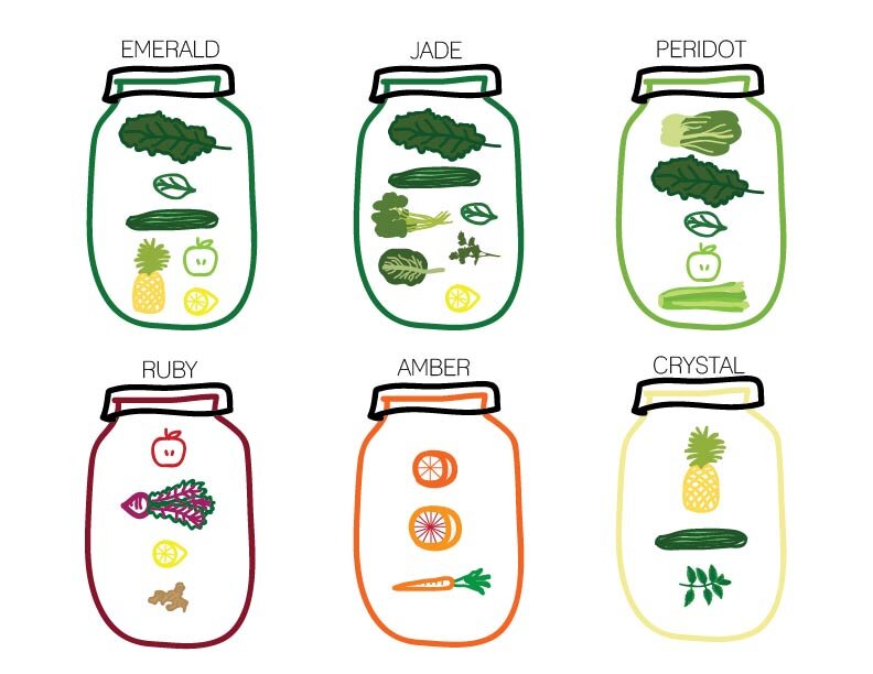 Juicing company concept illustrations