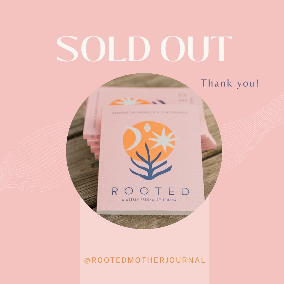 Thanks to everyone who made our first @rootedmotherjournal print run a success! 🎉 It&rsquo;s been a dream mailing out journals with sweet notes to your loved ones across the U.S. 💗 Still need a copy? A second print run is in the works so be sure to