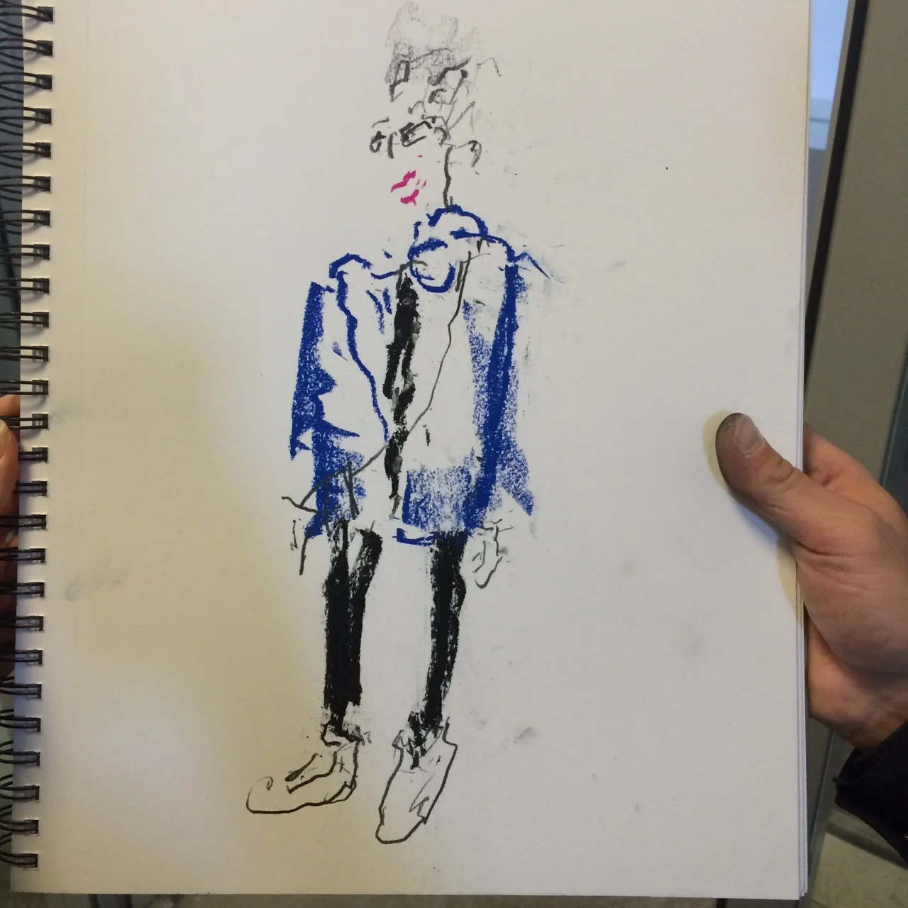 Portrait drawing of Cecilia Carlstedt