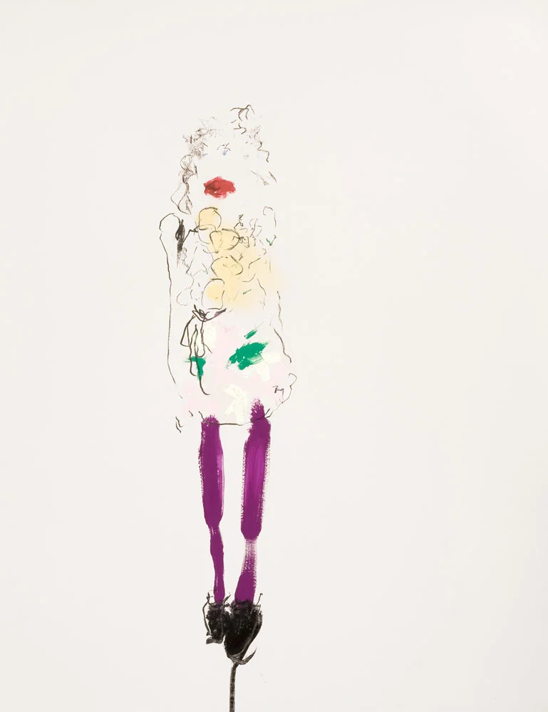 AF Vandevorst spring-summer 2009 live fashion illustration