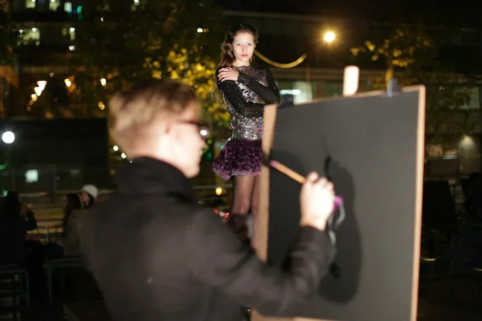 jarno kettunen live fashion illustration paris fashion week photo by quentin carnicelli