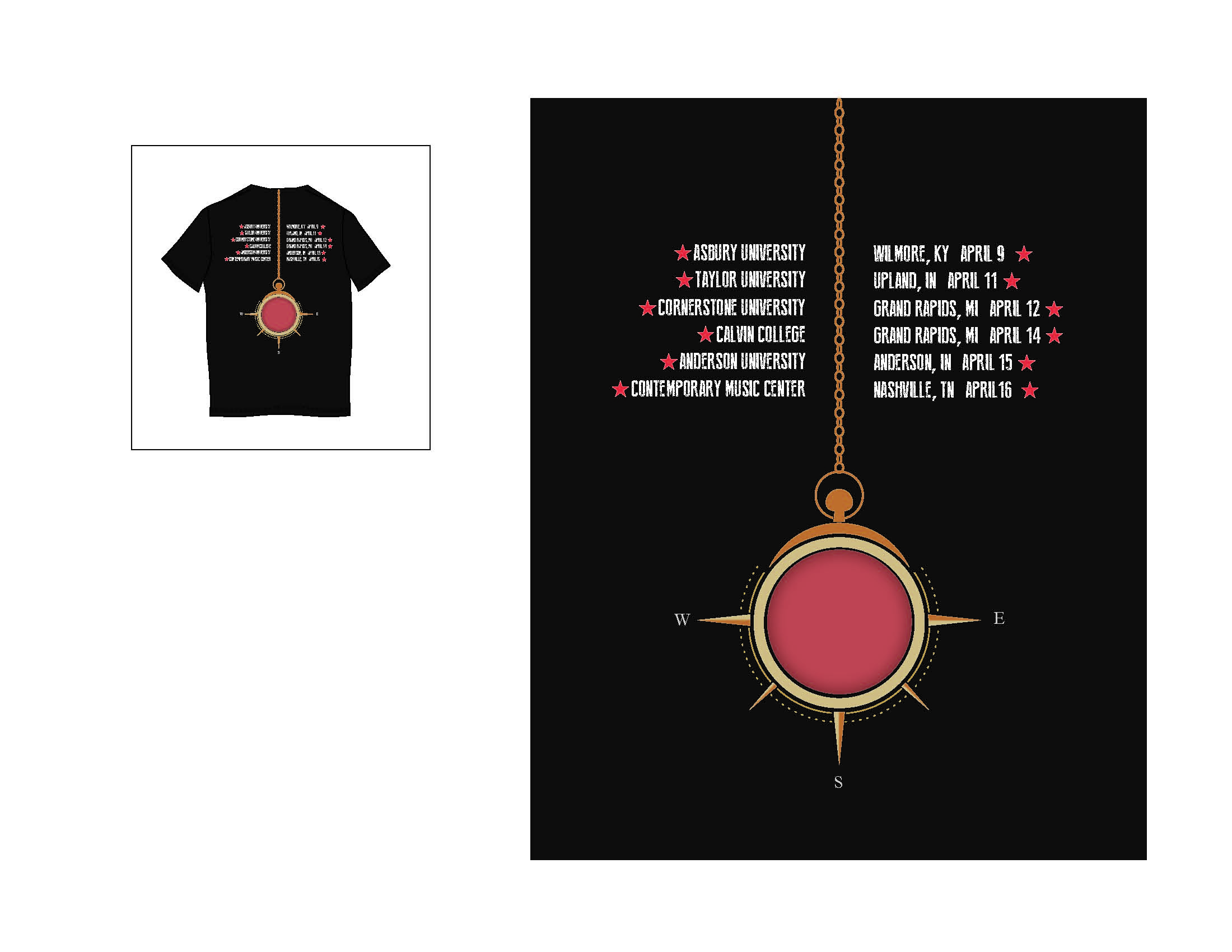Tour T-Shirt 2 Back