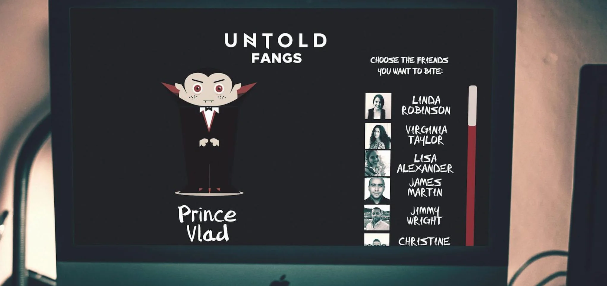 “Untold Fangs” is a Facebook app created by Heraldist to help Untold fans tell their friends from abroad about Untold in a fun way. Awarded “Best Major Festival in Europe” in the previous edition, Untold was still unknown for most Europeans fans of electronic music. “Fangs” reinterprets the old cliche about the Transylvanian vampires and brings a new twist: if you’re from Translvania, you can now ‘bite’ your friends, turn them into Untold creatures of the night and get your free pass for Untold.