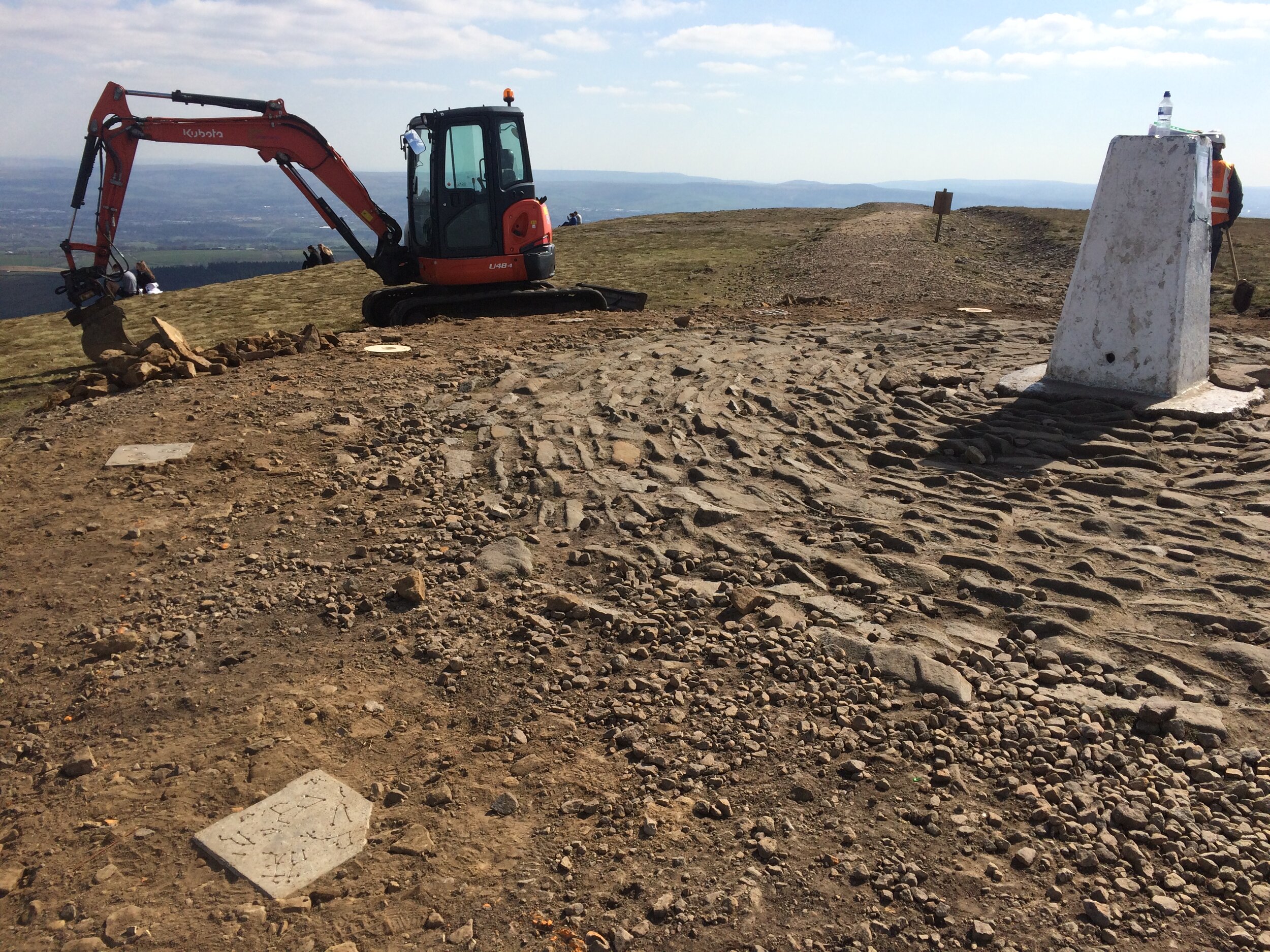 Henrietta Armstrong - The Pendle Hill Summit Stones installed on Pendle Hill - April 2019.JPG