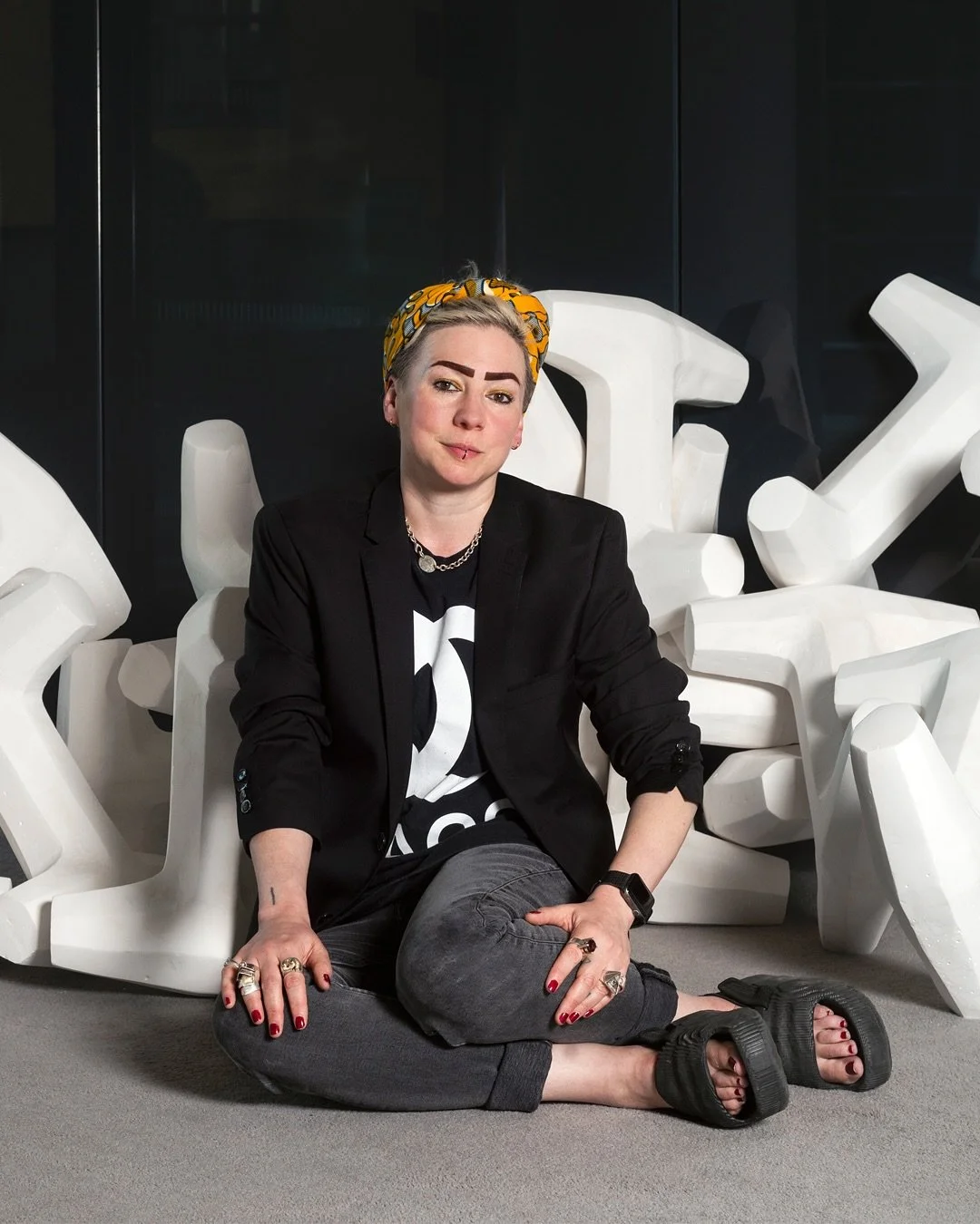 In the summer, I had the honour of being photographed by Thierry Bal alongside my work in Monuments to a Vanishing, my exhibition with @hs_projects .

Monuments to a Vanishing runs until 28th November, 
Monday to Friday: 10am&ndash;6pm at 12 Hammersm