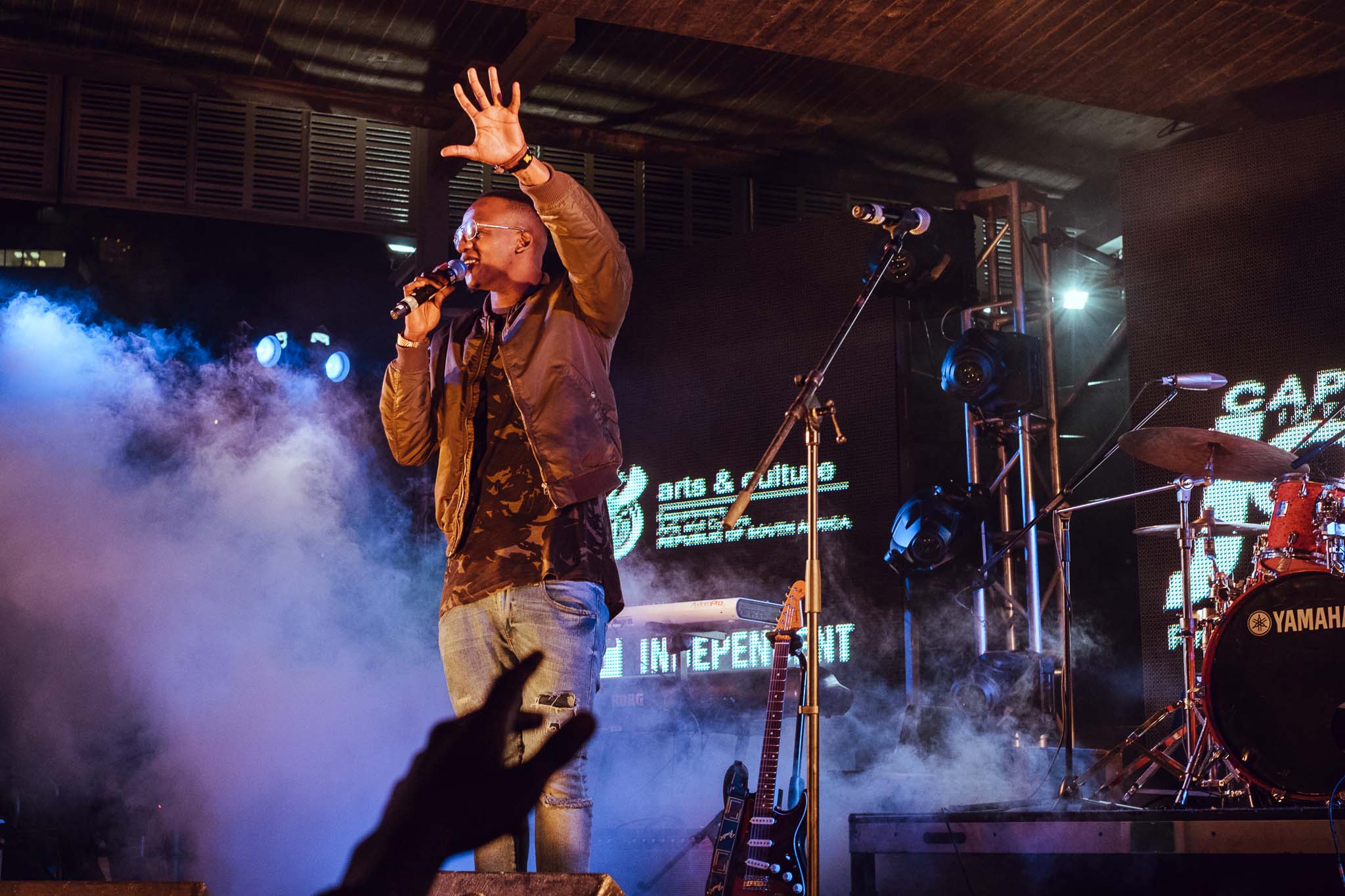 It was dope seeing my brother Kyeezi doing his thing. Hyping us up for Tom Misch's Performance.