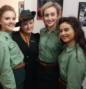 backstage with a few of the Mná!