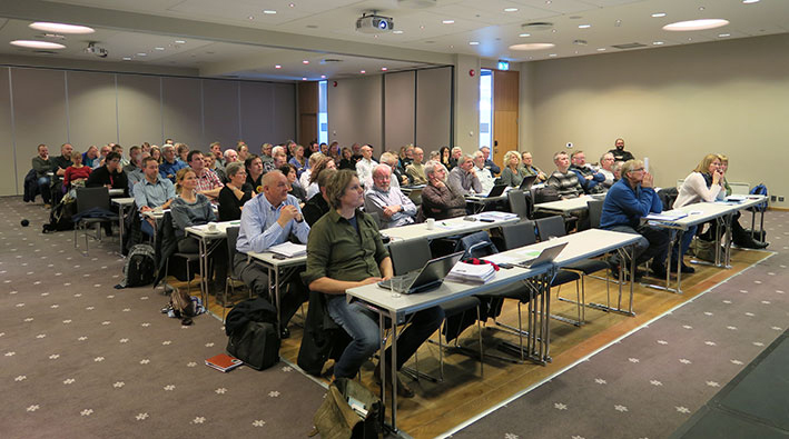 Oppslutningen om plankonferansen på Oppdal var meget god, med over 90 påmeldte deltakere. Foto: Arne Nyaas