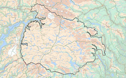 Forslag til avgrensing av planområdet/utredningsområdet, jf. planprogram. Kartarbeid: Norsk villreinsenter