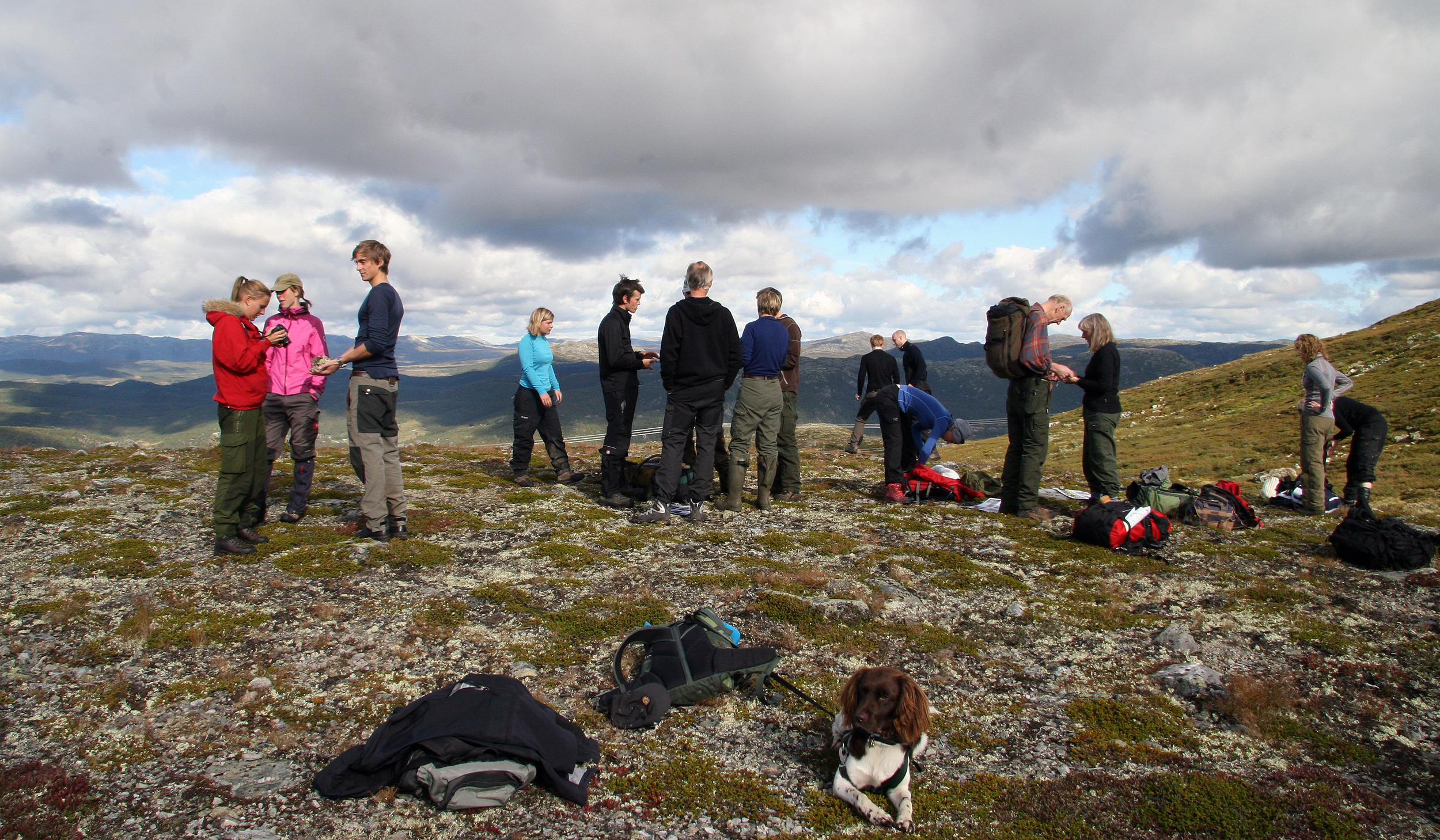 Studenter ved landslinja får bl. a naturen som klasserom. Foto: Anders Mossing
