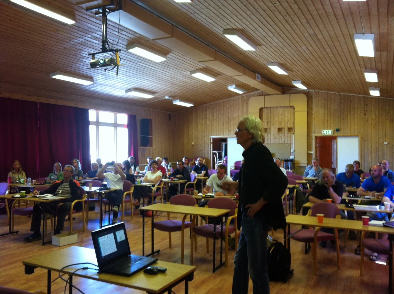 Kjell Handeland fra Veterinærinstituttet fortalte om CWD.