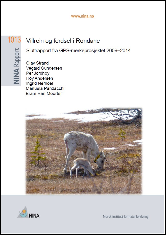 Sluttrapport for FoU-prosjektet i Rondane villreinområde. Trykk på rapporten for å laste ned.