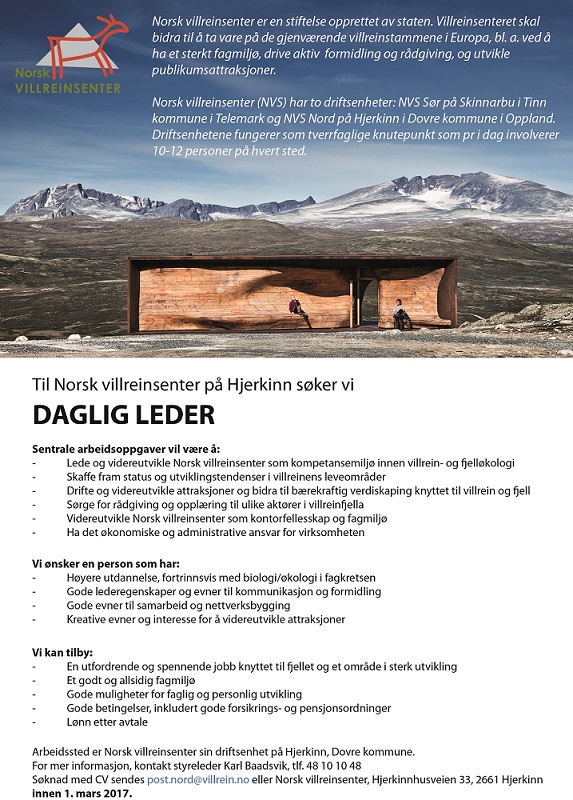 Utlysningstekst i billedformat. Klikk for stor versjon.