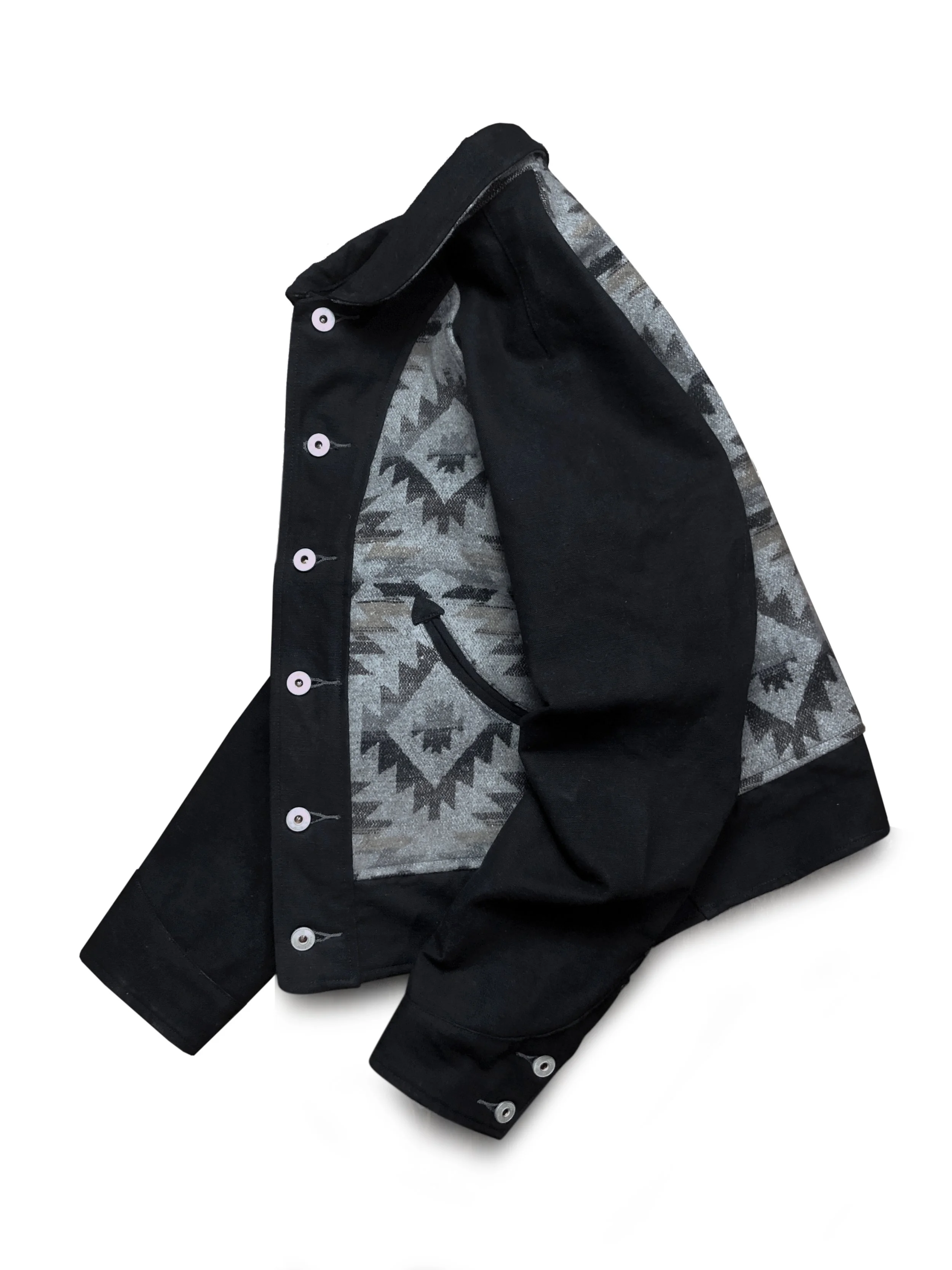 Bzen Santana Blanket Jacket (Black)