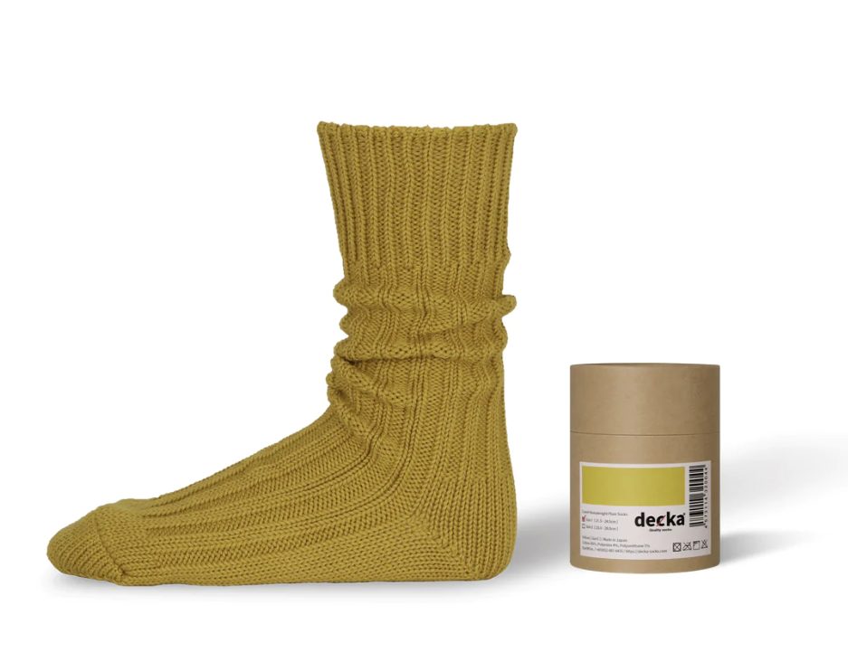 Decka Socks - Heavy Weight socks - Yellow