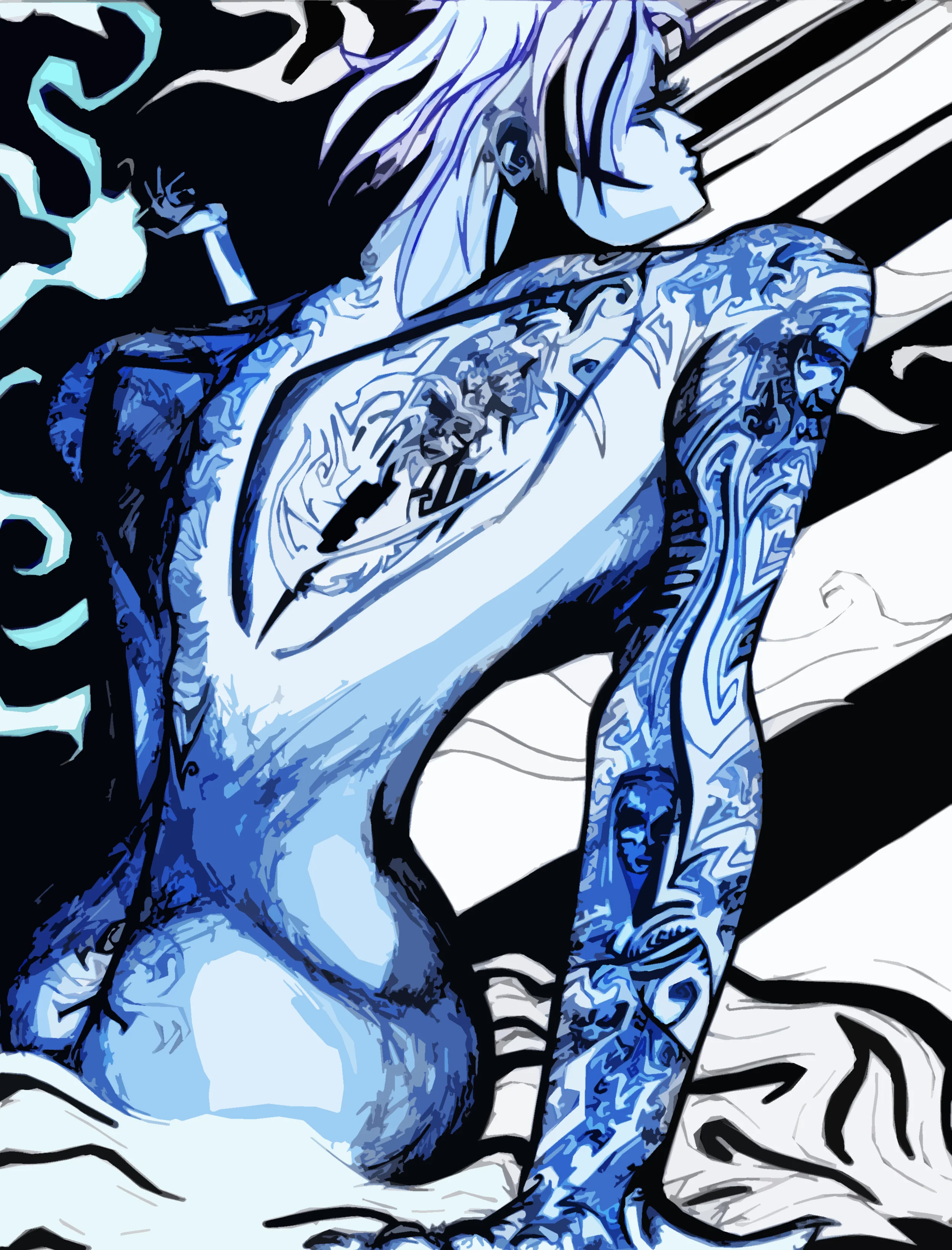 Satisfaction in Blue