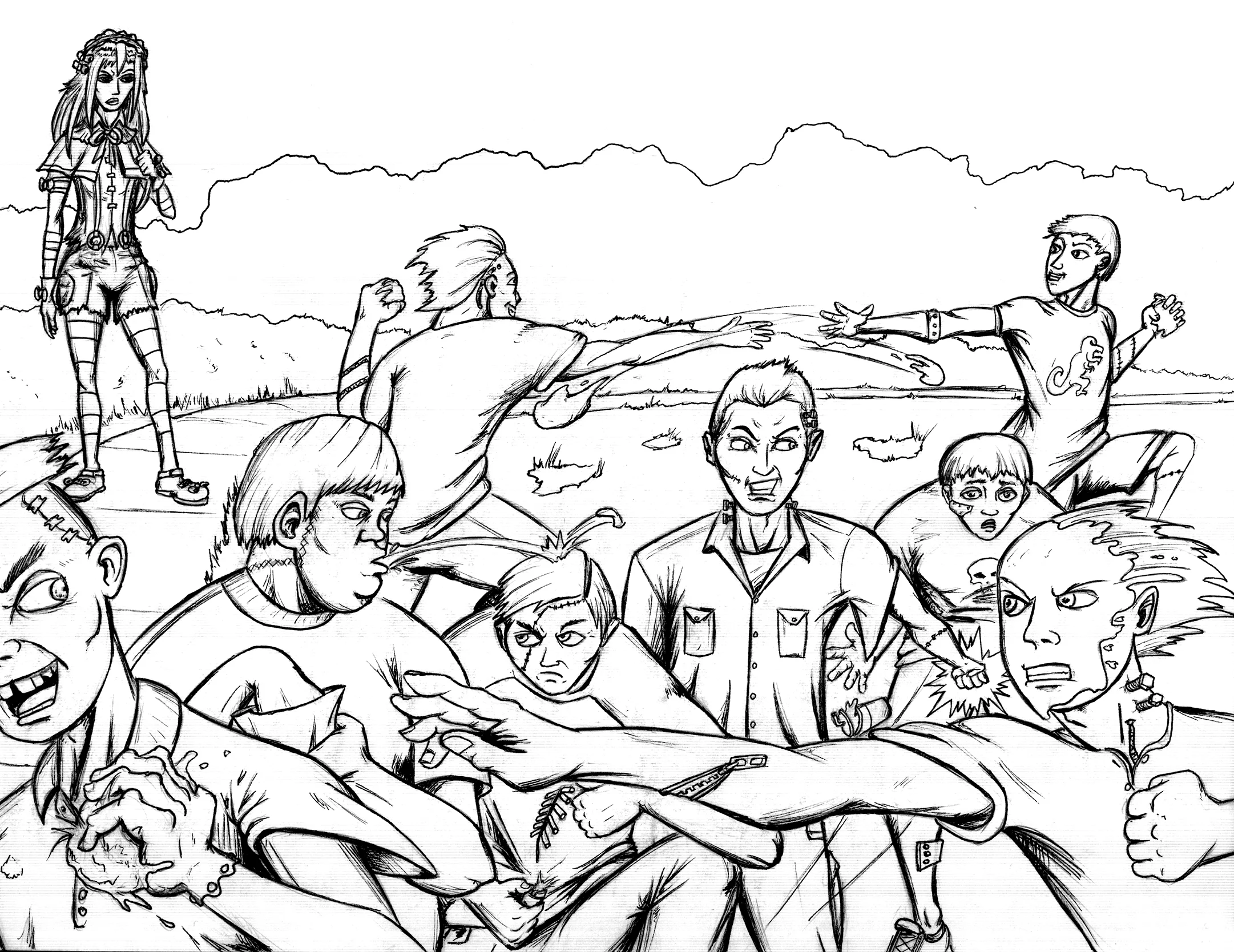 Fran page inked