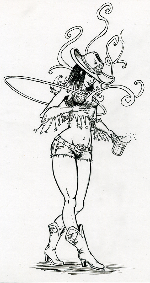 Space Cowgirl Hoopin' it up