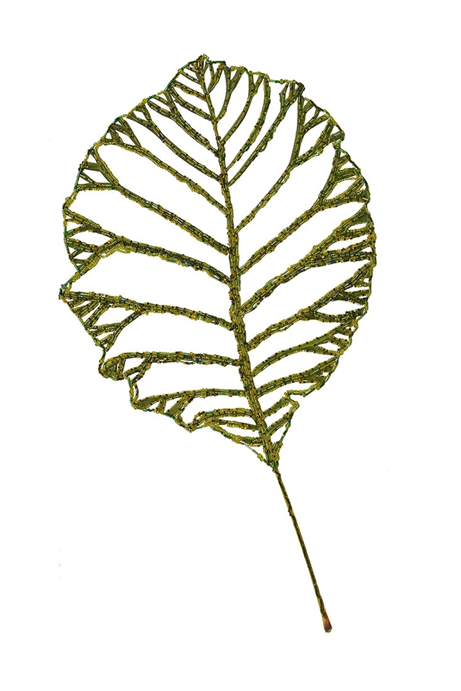 Beaded Smoke Tree Leaf