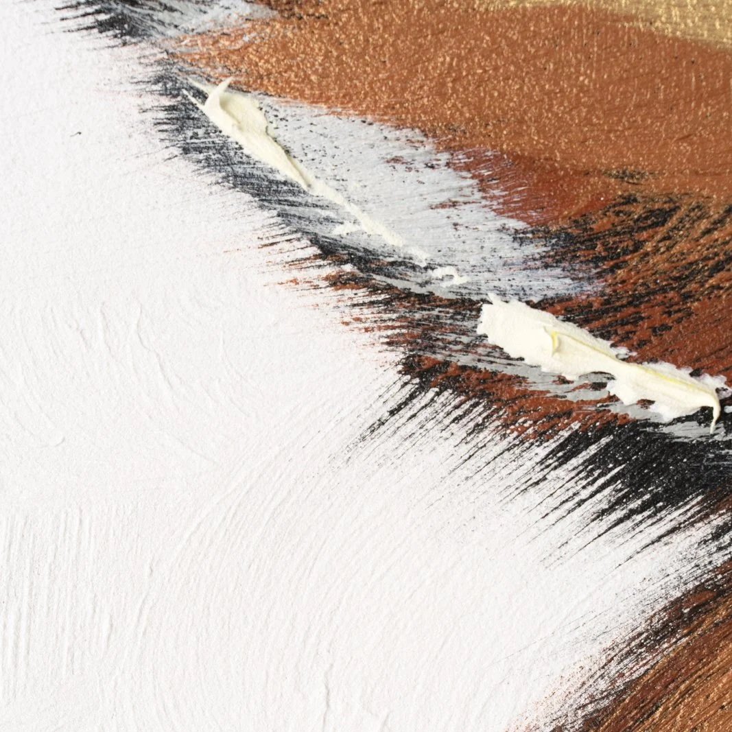 Contemporary animal artwork showing paired donkeys in a tight composition on the donkey's ear by Josh Brown.