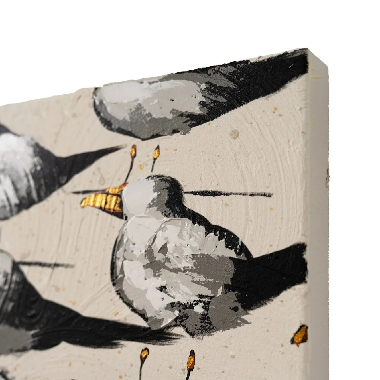 Collectible modern artwork inspired by seabirds and shoreline rhythms by New York City based artist Josh Brown.