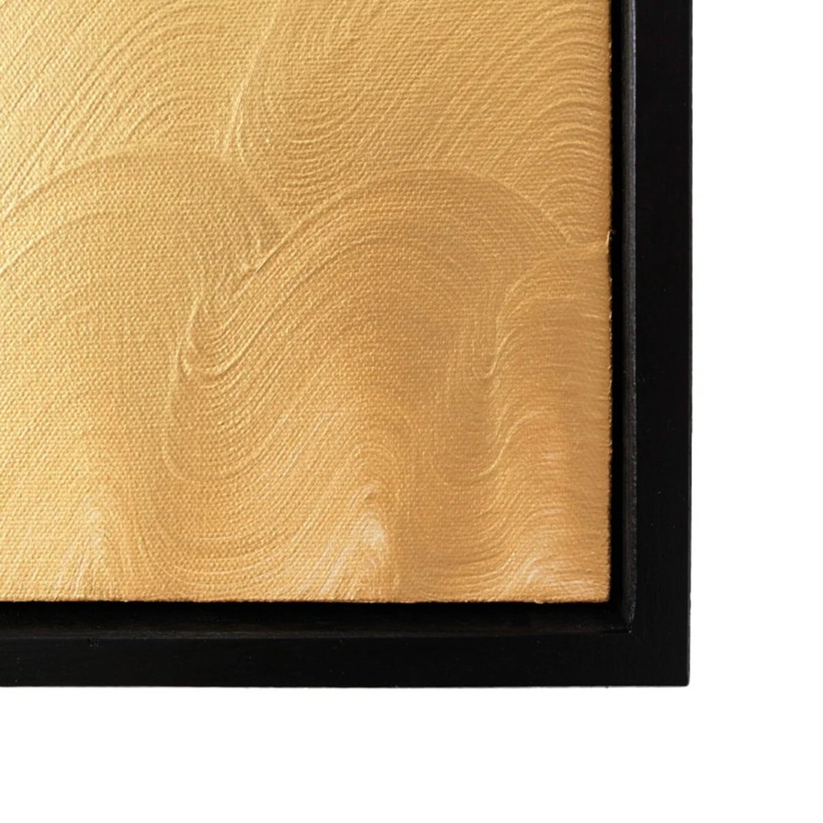 Zoomed-in section showing sculptural paint texture and negative space in a minimalist animal painting by Josh Brown.