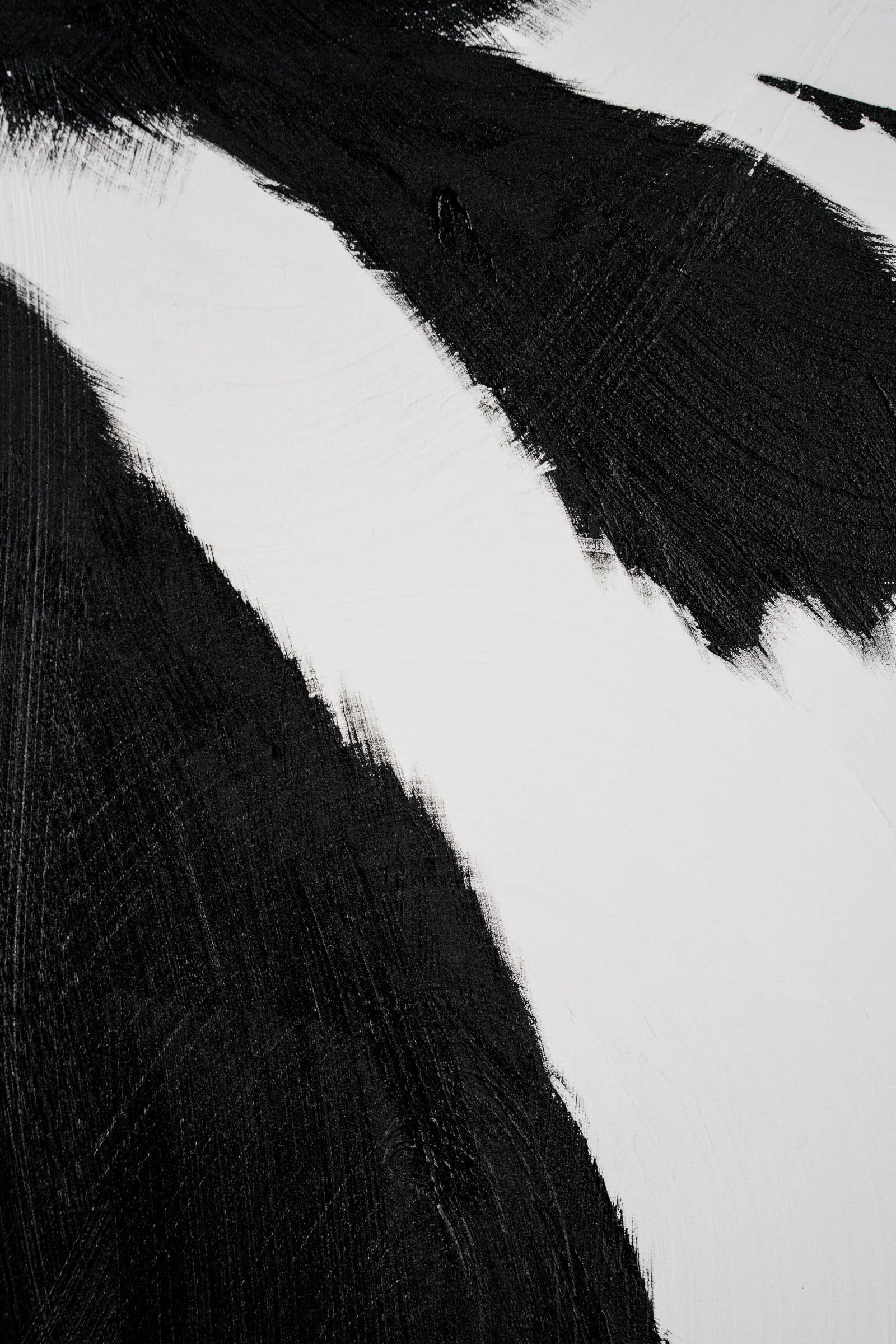 Contemporary calf painting blending abstraction and figuration by Josh Brown.