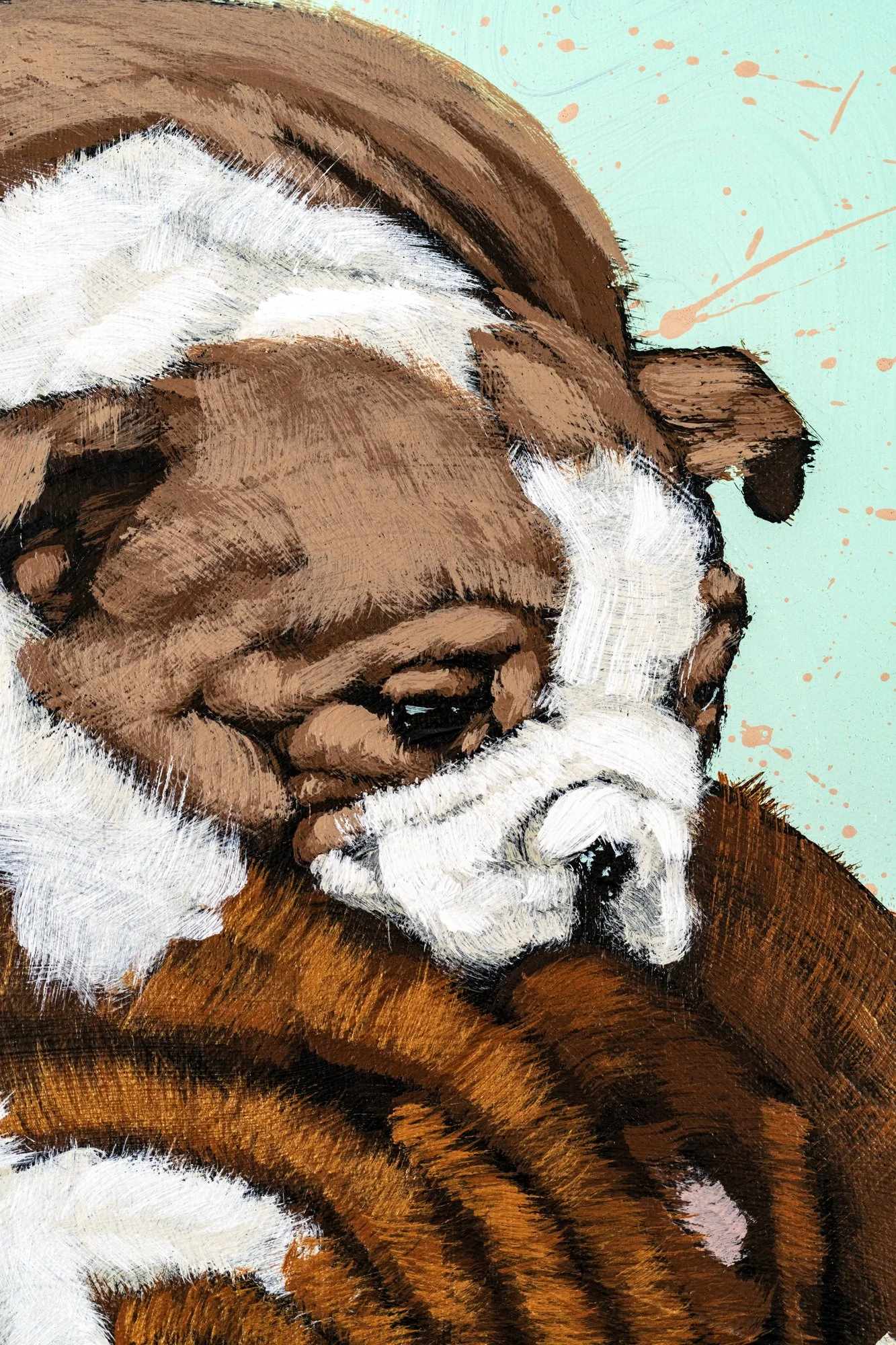 Bulldog-and-Pup-on-Teal_16x16_WEB-2.jpg