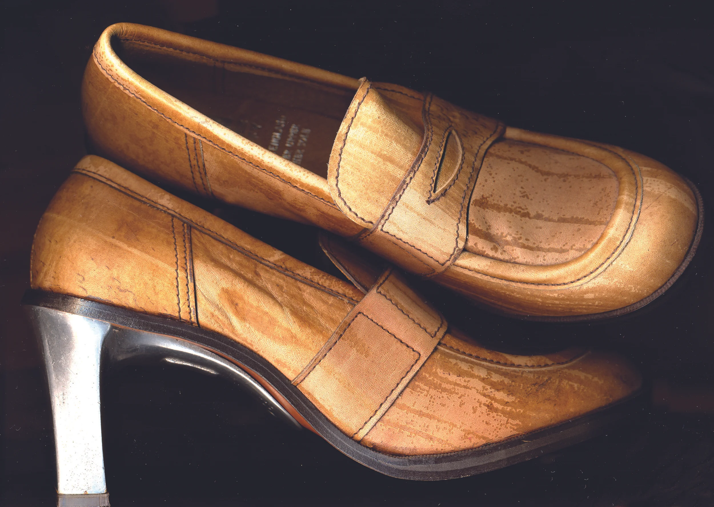 Wood Print Leather, Lawler Duffy Shoes (1994)
