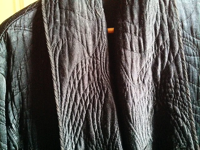 My Ghost 'comfort' coat. Much worn since January 2014, and always makes me feel good. Something so nice about a quilted jacket...