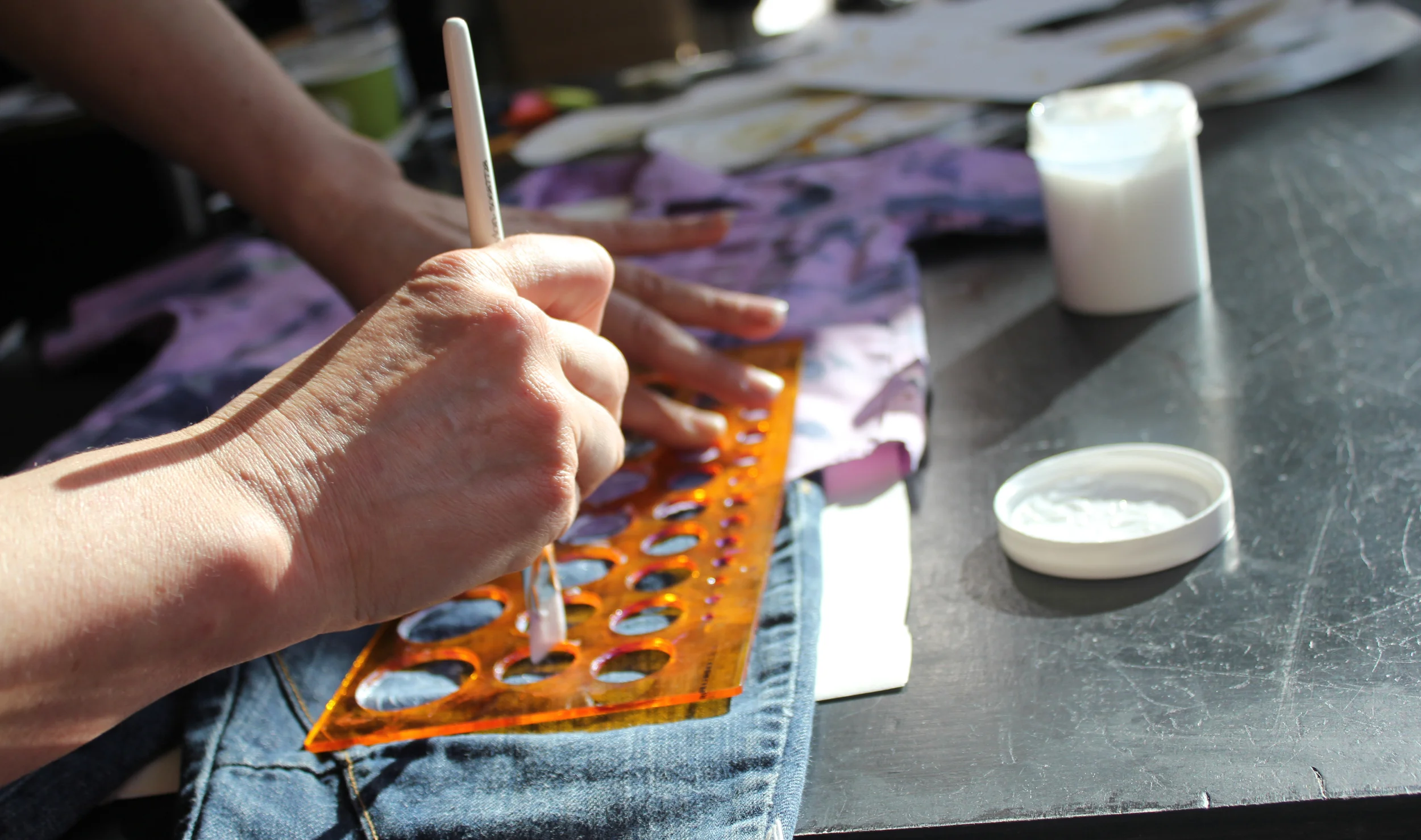 Foiling by hand and a domestic iron to add the finishing touches...