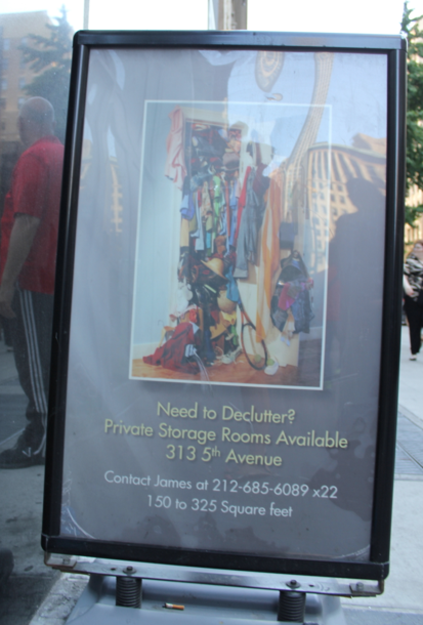 New Yorkers now rent extra storage space to keep their (unused) possessions… A rapidly expanding market too. Madness.