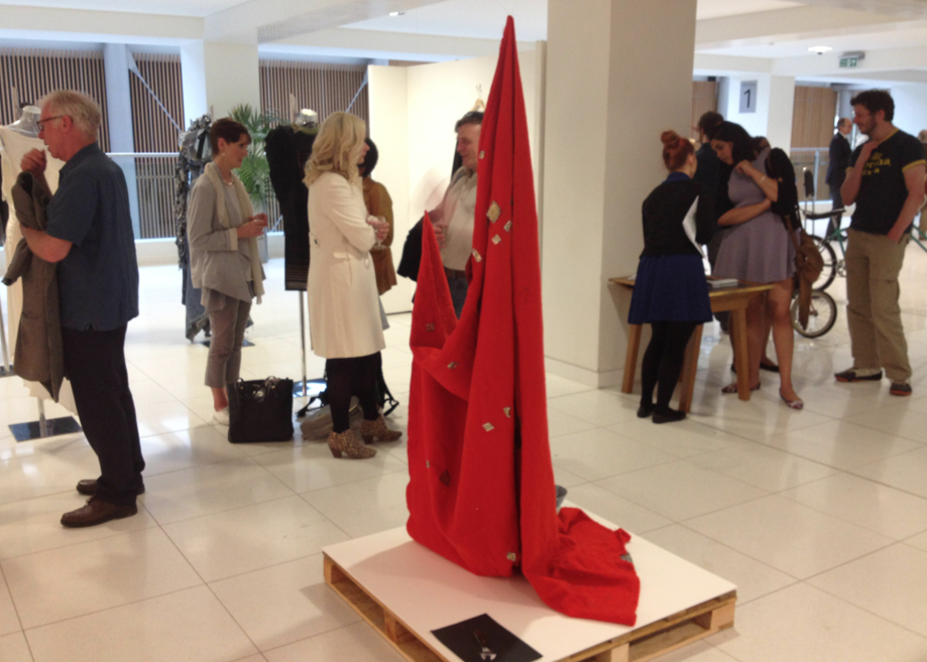 Bridget Harvey's mended Red Blanket
