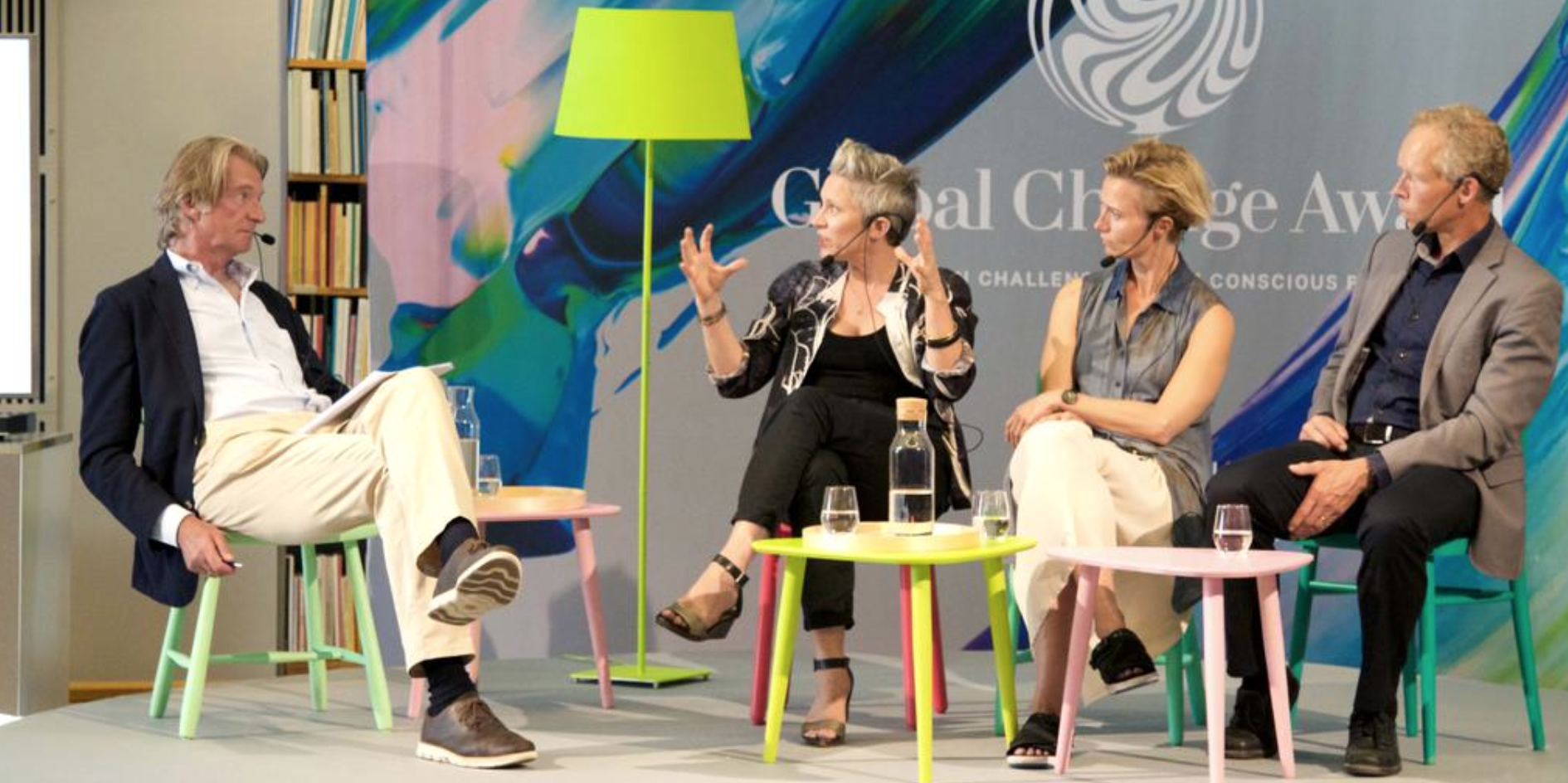 Launch of the Global Change Award, at KTH in Stockholm. (I look like I was talking about the fish that got away…), 25th August 2015