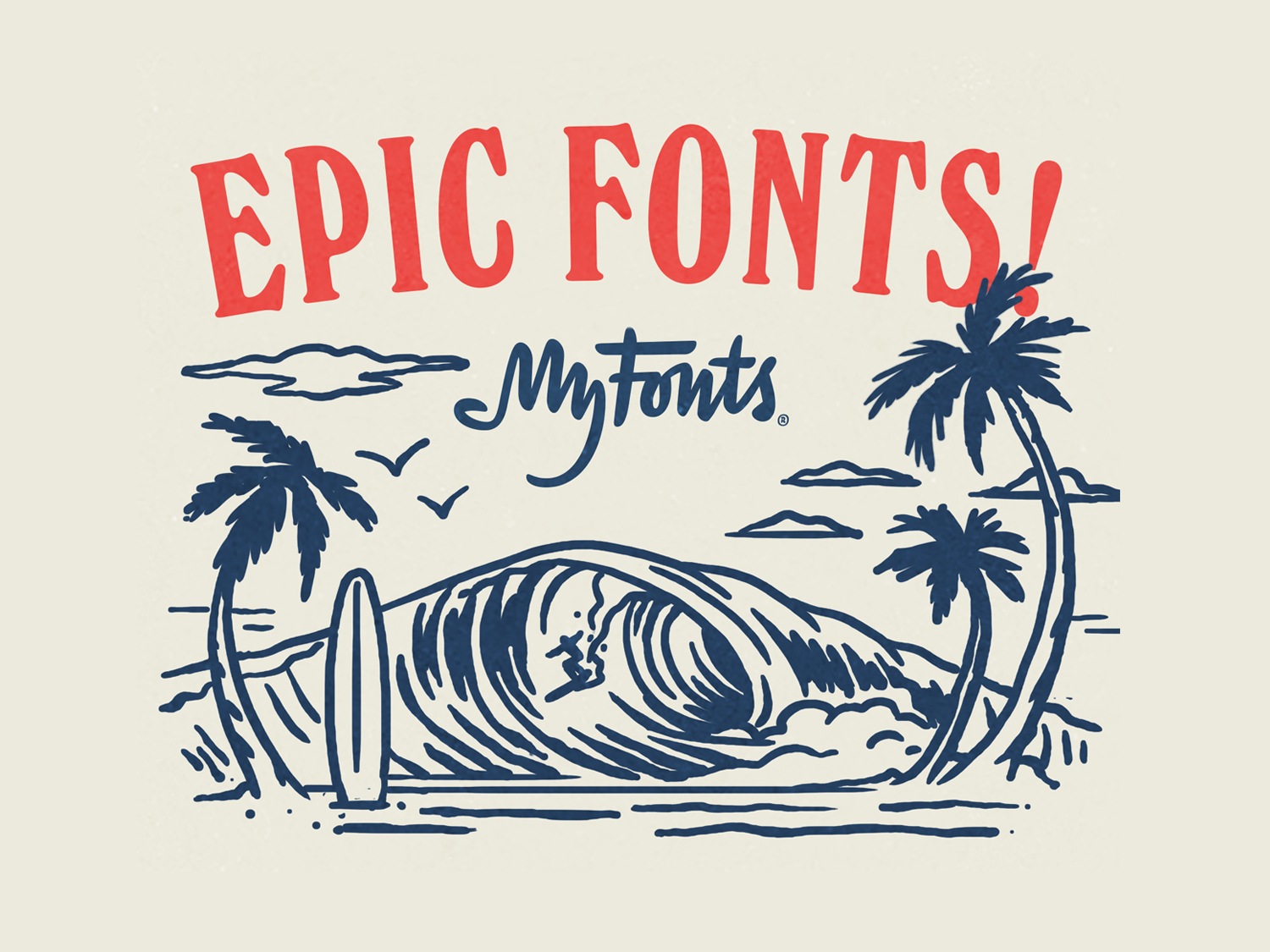 My Fonts Surf Ads — HEMU