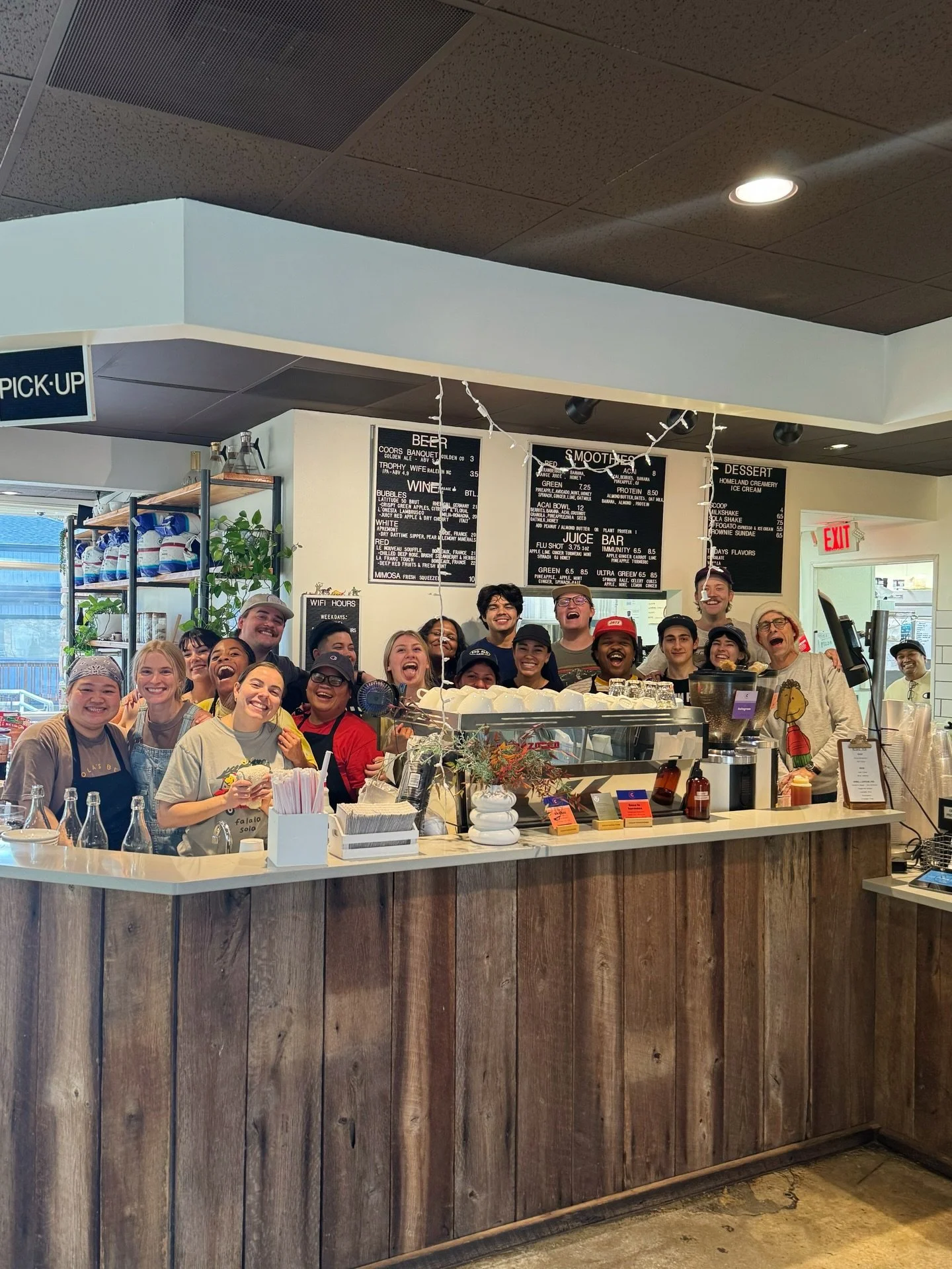 Last day at Sola for a bit 🫶🎄 (except see ya at the sing-a-long tomorrow, sun. 12/21!!!) We are closed up Sun. 12/21 - Fri. 12/26 for some much needed time off and friends &amp; fam time for the crew. Opening back up on Sat. 12/27 from 8-2:30 for A