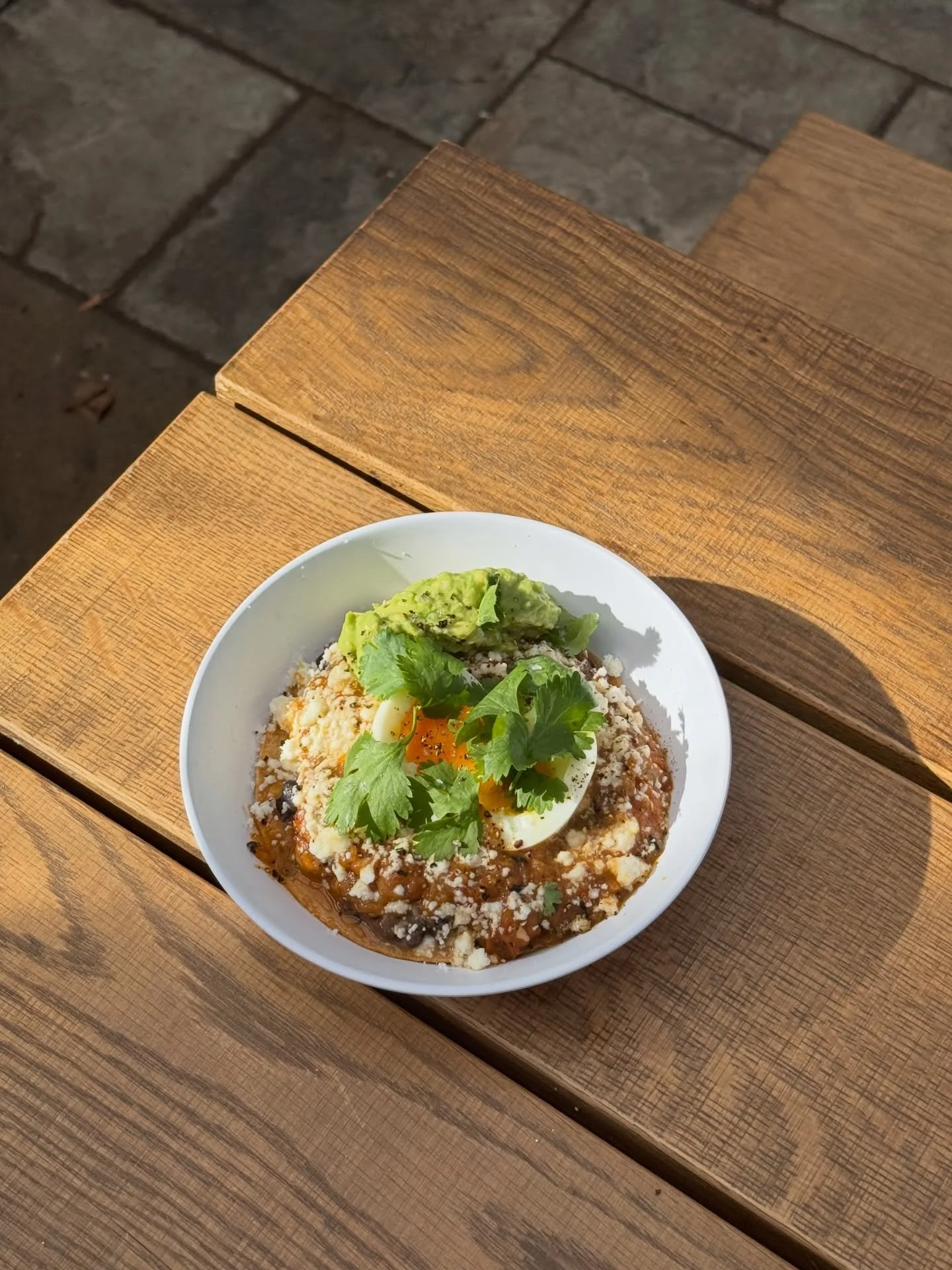 Woohoo bringing huevos rancheros back for our bday weekend 🎉 

corn tostada, black beans, ranchero salsa, jammy egg, queso fresco, avocado, cilantro served tomorrow only from 7am to sell out 🥳