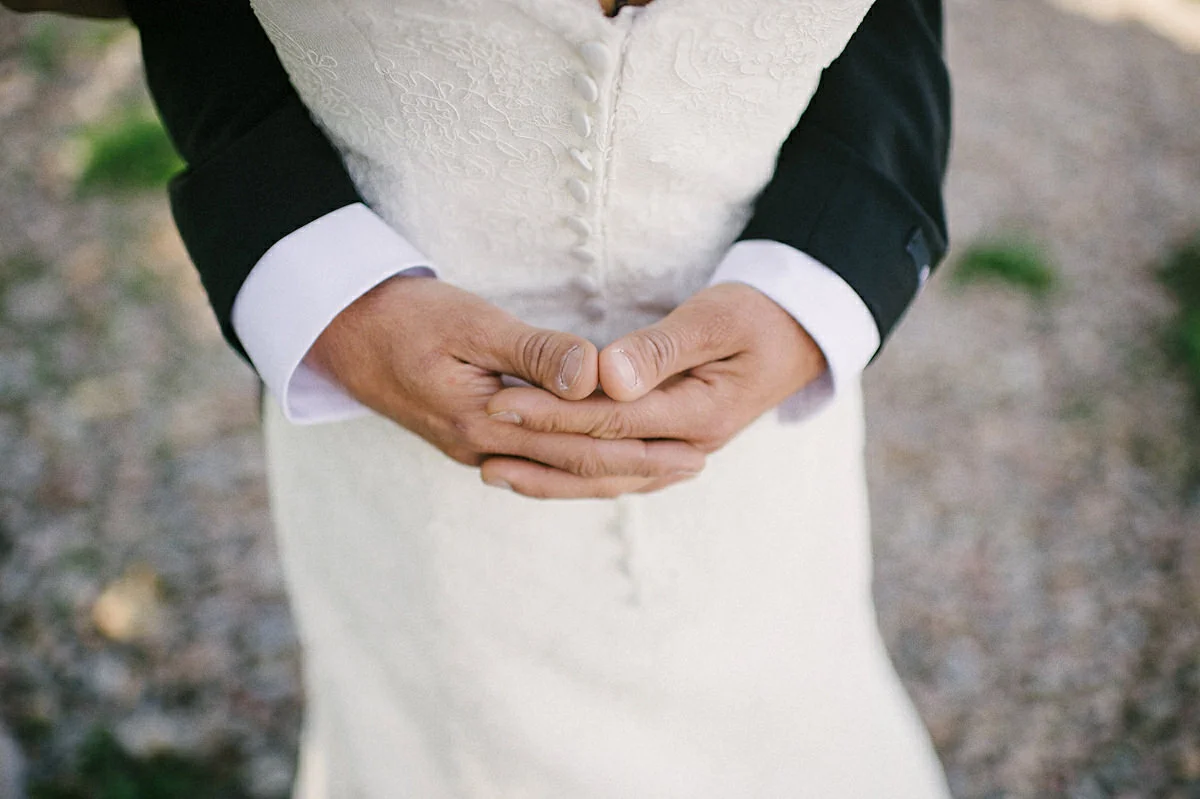 Grooms hands