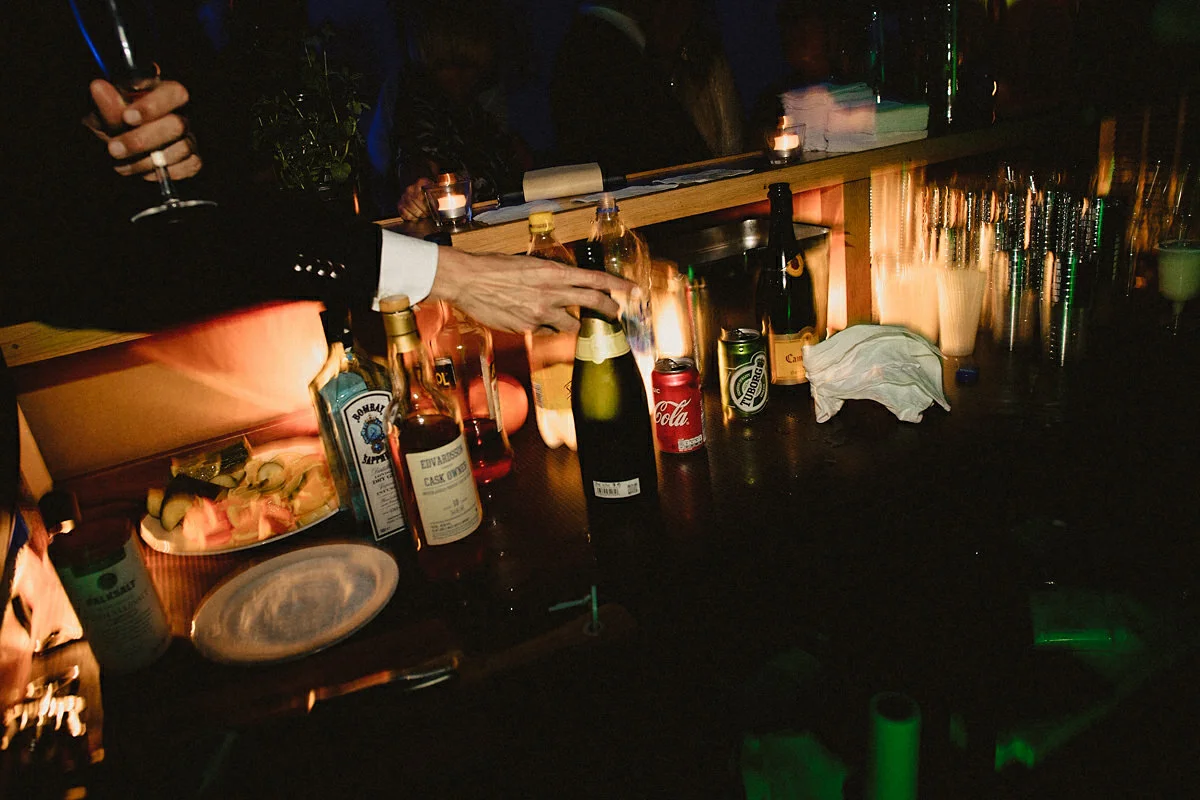 Grabbing a bottle