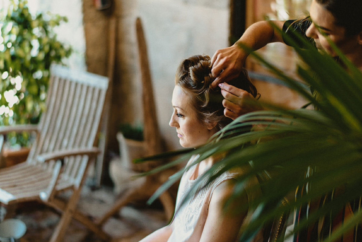 Hair and make up for the bride in Mallorca