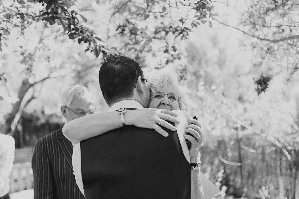 Hug from the mother