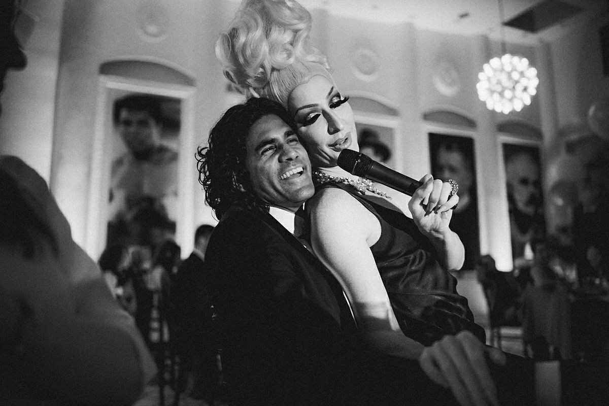 Crazy wedding party
