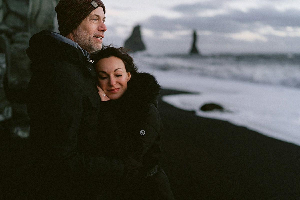 Photoshoot black sand beach