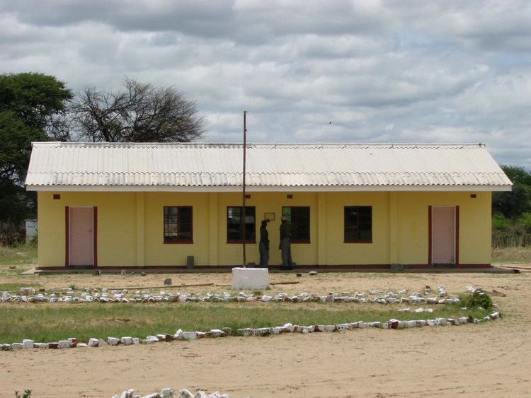   Ngamo Secondary School block after completion. &nbsp;Materials for construction include brick, stone, black sheeting, 26 loads of river sand, 7 loads of quarry, brick moulding, cement, window frames, air vents, trusses, wire nails, steel door frame