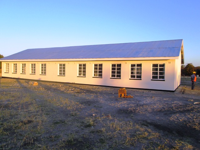  Sihazela Junior School was completed on July 4, 2014. &nbsp;This is the view from the back. 