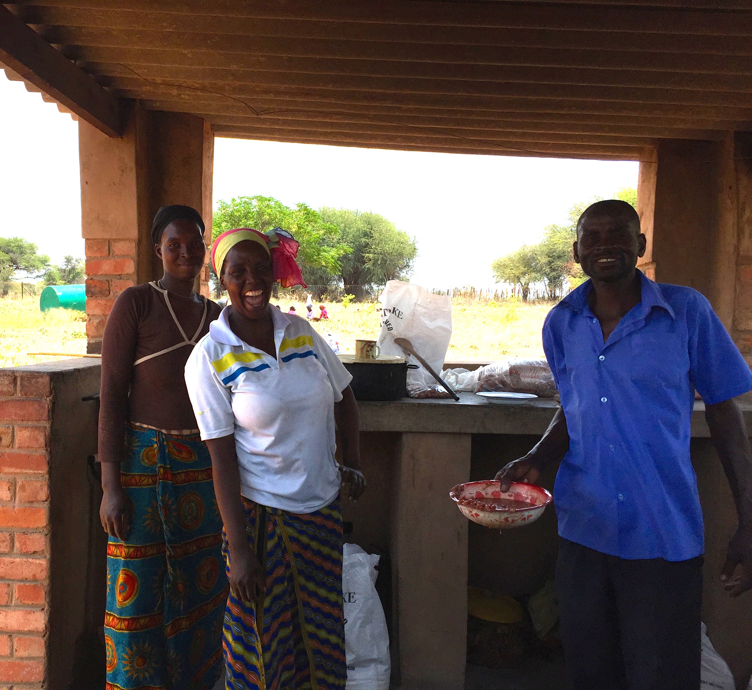  Each patient receives a free meal of sadza (cornmeal) and beans. 