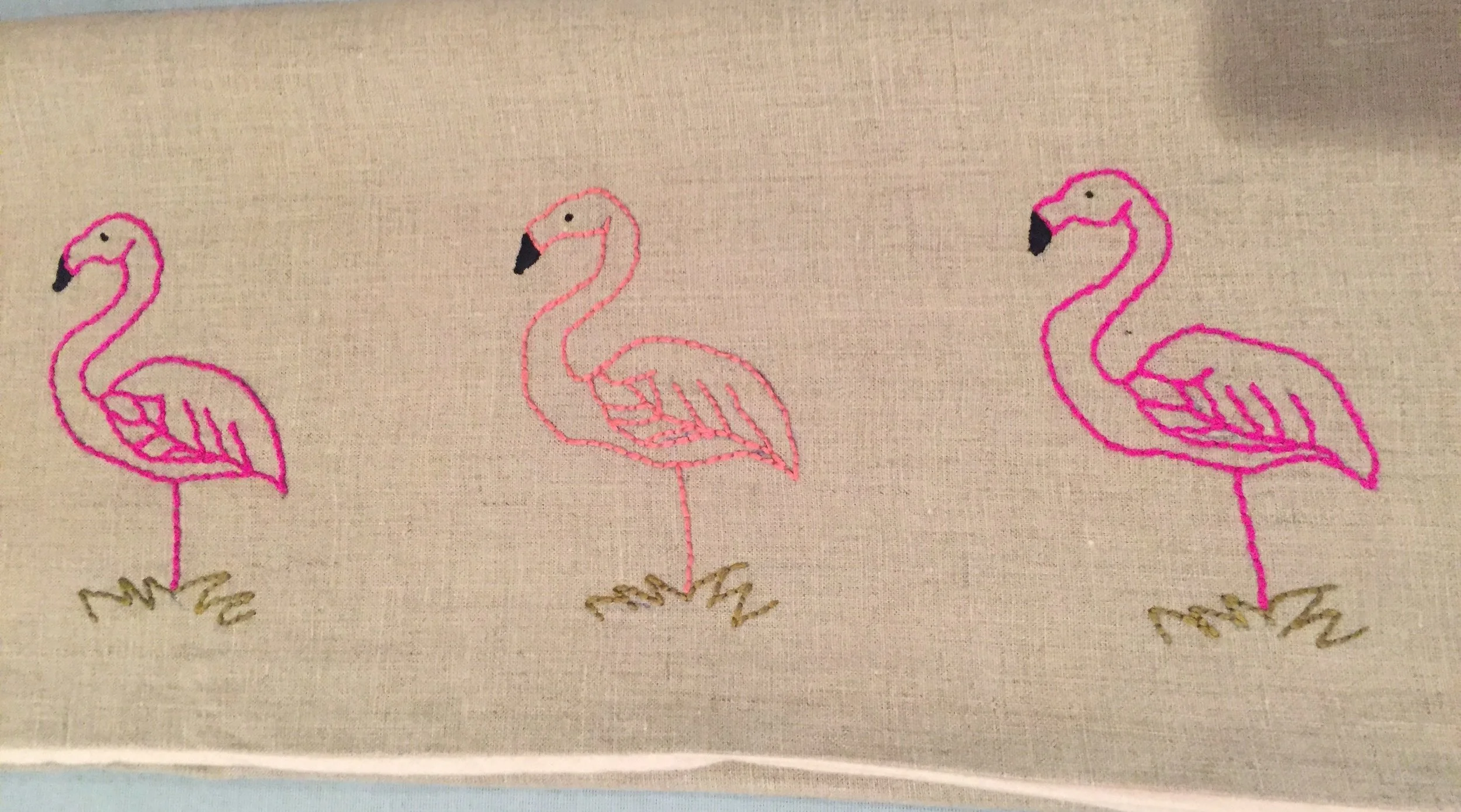 pink flamingo baby blanket