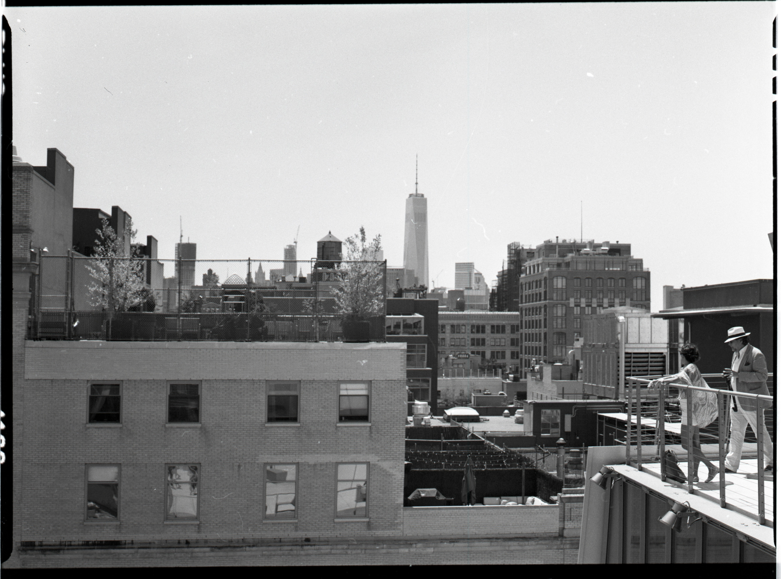 A viewing deck at the New Whitney Museum.