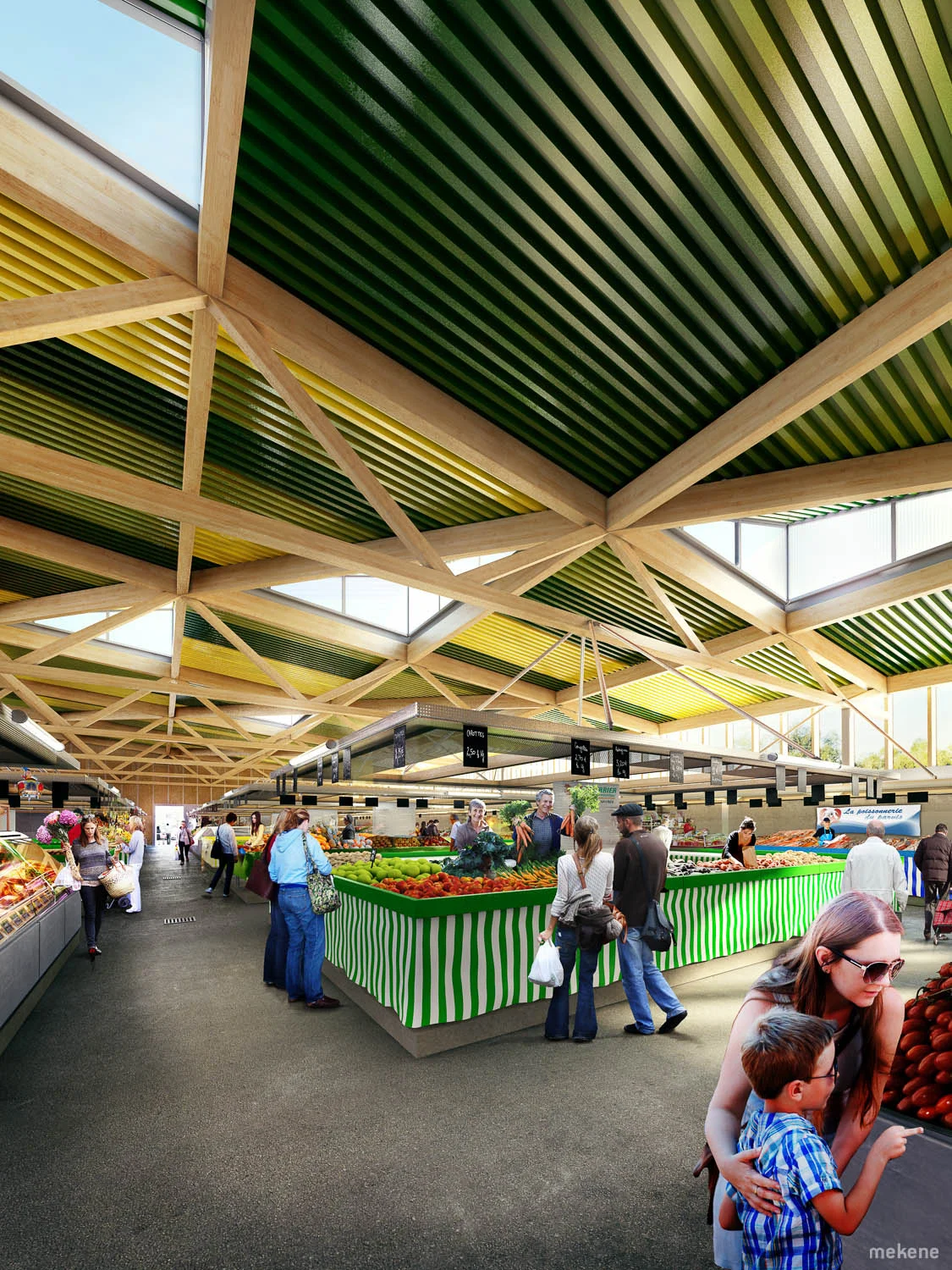 Halle de marché, Cachan, CROIXMARIEBOURDON ARCHITECTURES