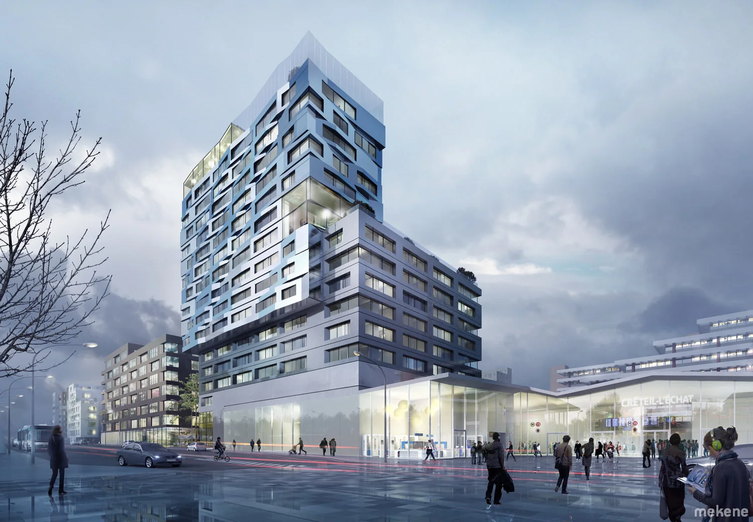 MG-AU 5+1AA et BASE, Grand Paris - Projet connexe de la gare de Créteil l'Echat, Projet lauréat